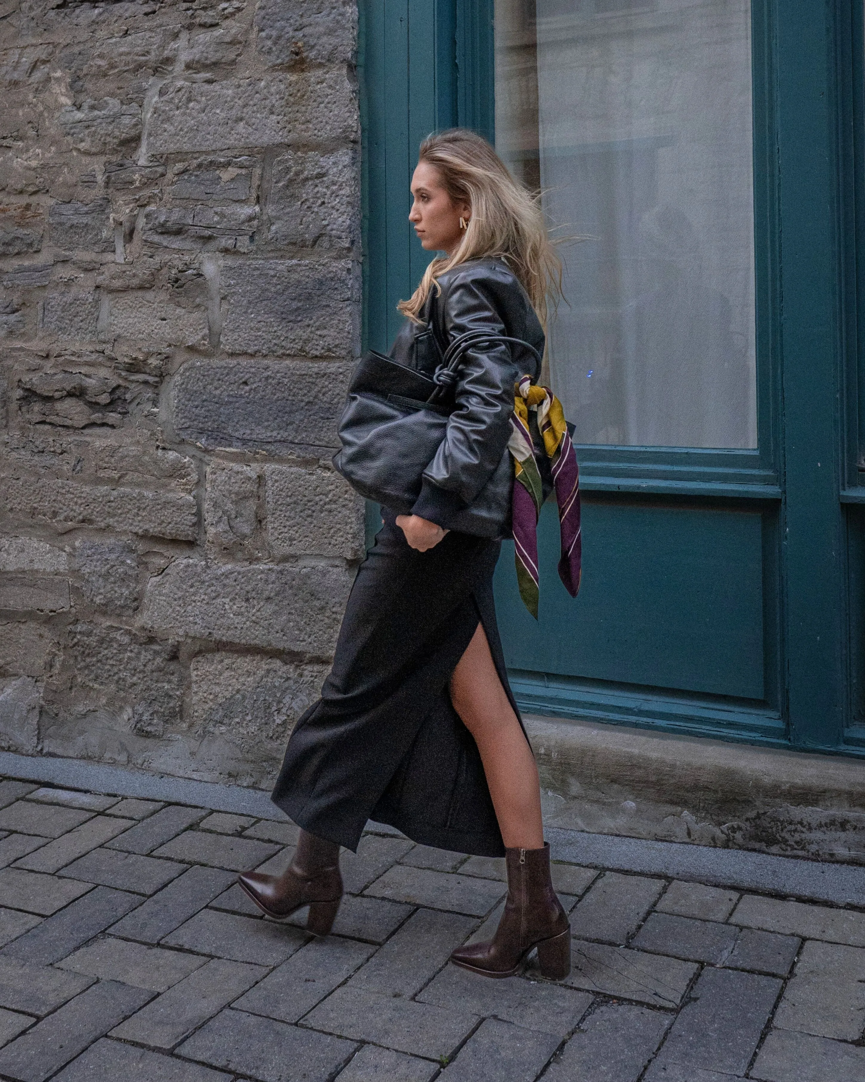 Meraly Dark Brown Leather
