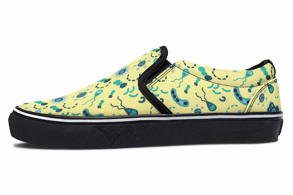 Microbiology Pattern Slip-On Shoes