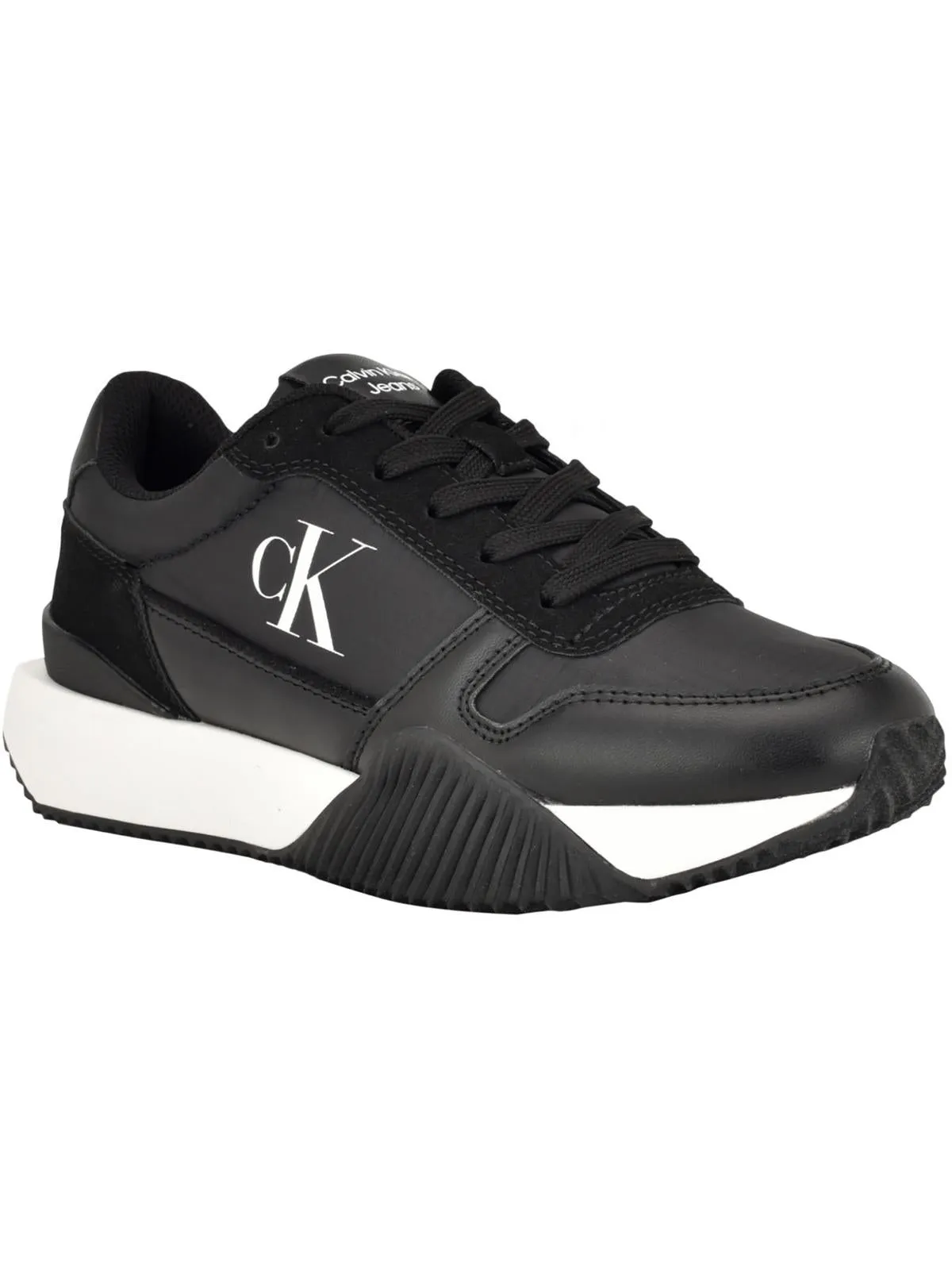 mylee Womens Faux Leather Logo Casual And Fashion Sneakers