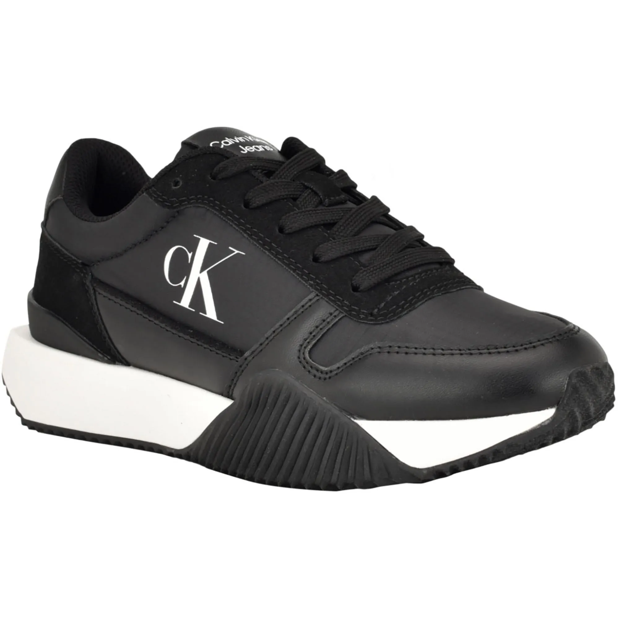 mylee Womens Faux Leather Logo Casual And Fashion Sneakers