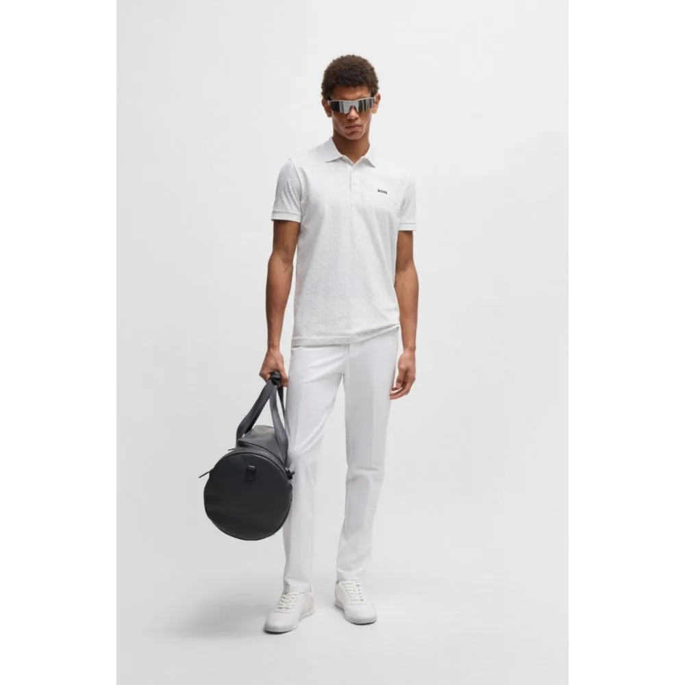 Nappa-leather trainers with perforated details
