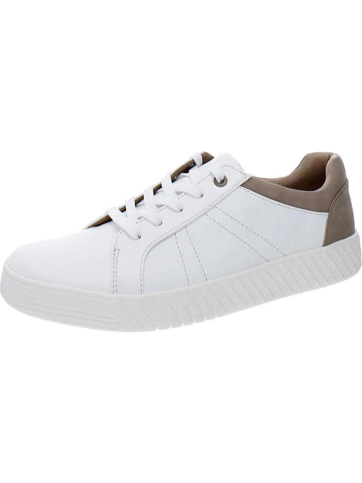 Neela Womens Faux Leather Casual and Fashion Sneakers