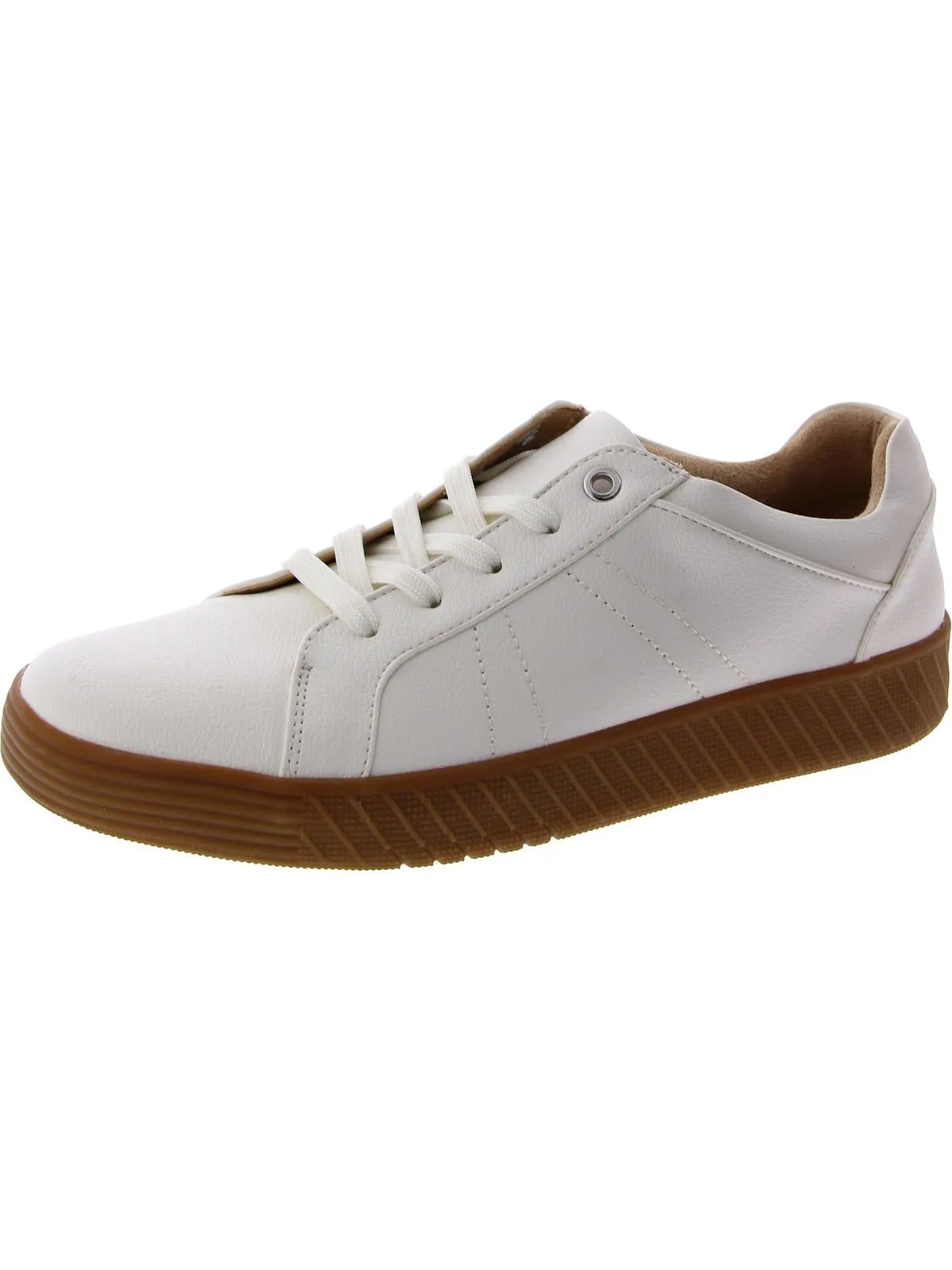 Neela Womens Faux Leather Casual and Fashion Sneakers