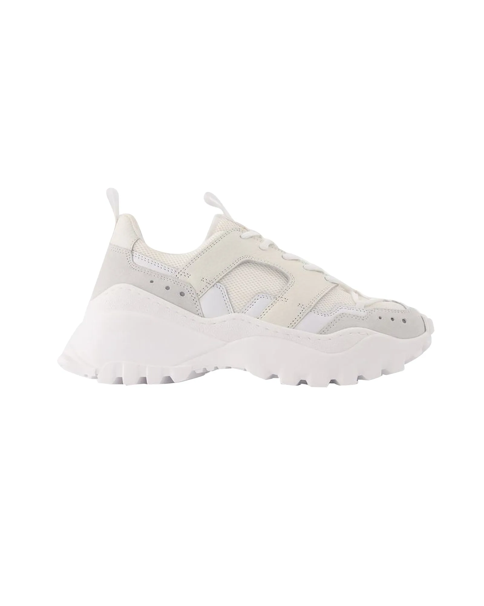 New Lucky 9 Sneakers in White Leather
