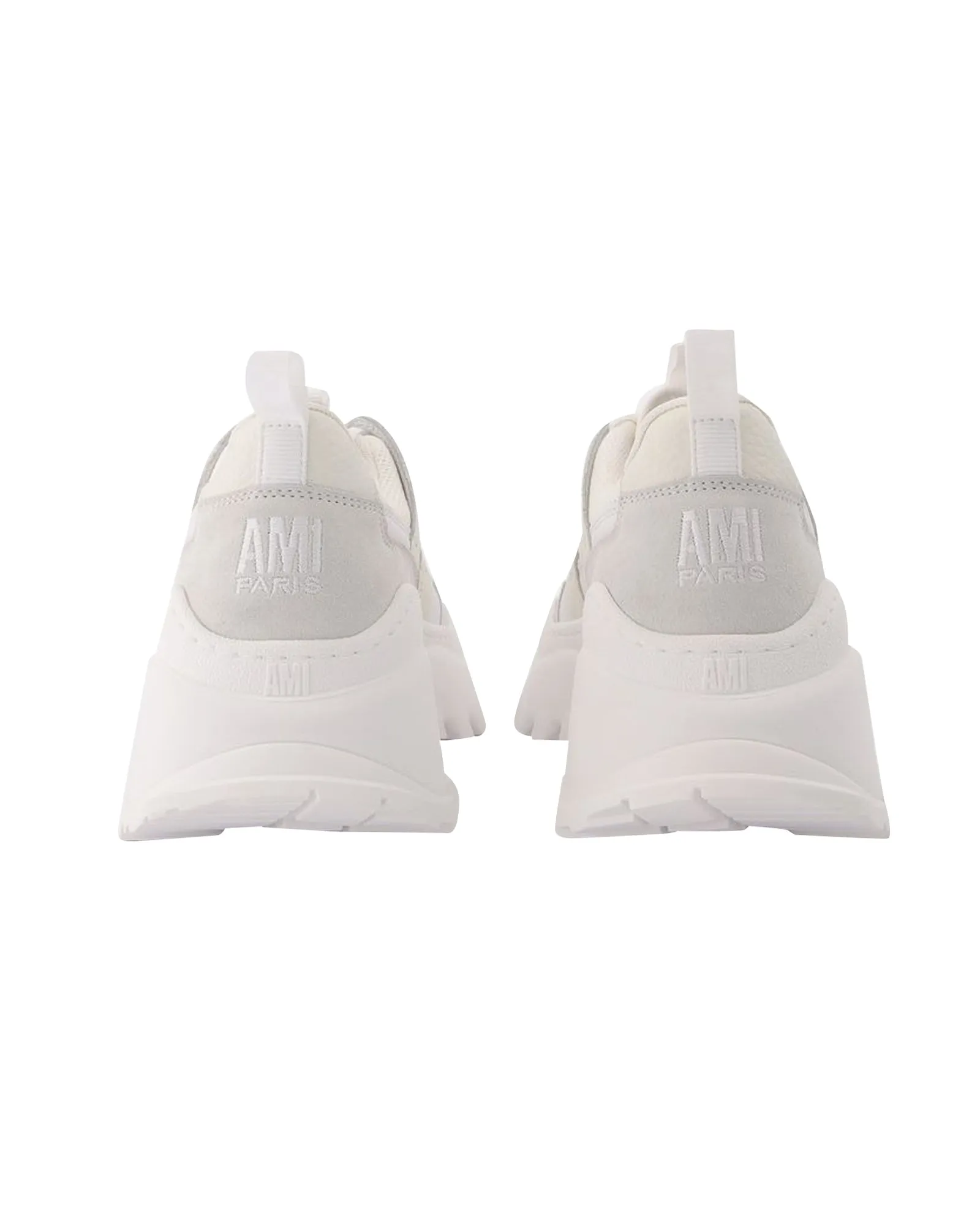 New Lucky 9 Sneakers in White Leather