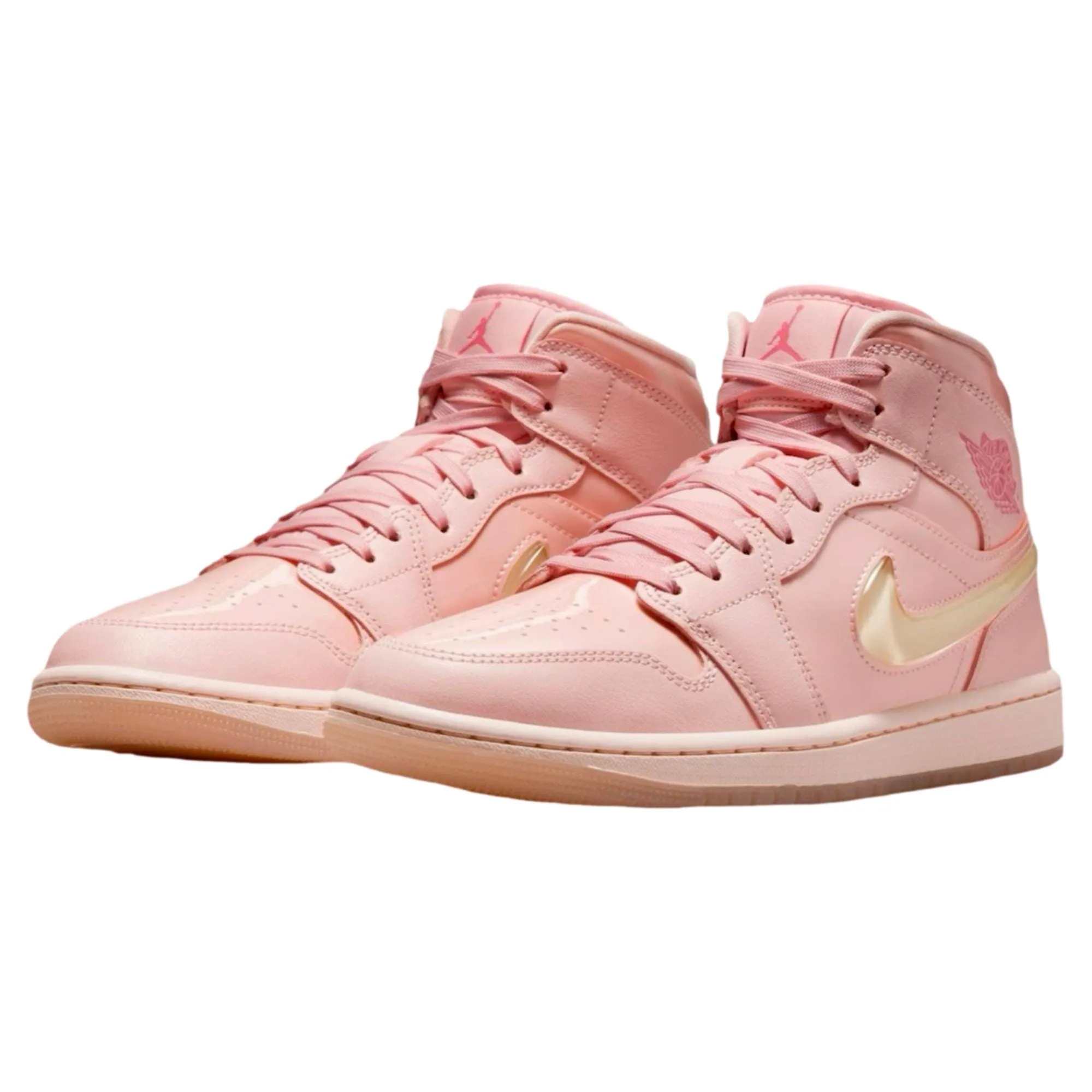 Nike Air Jordan 1 Mid SE Washed Coral/Pink Salt  HF3173-600 Women's