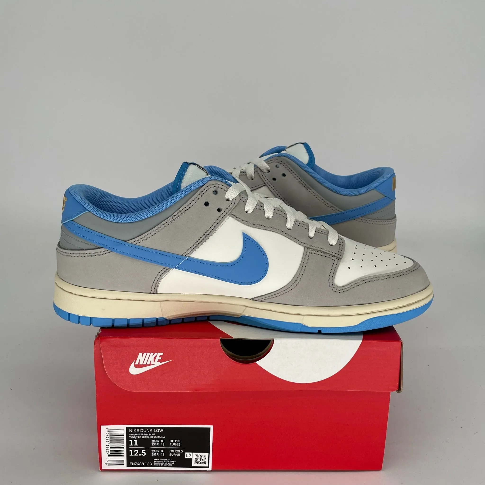 NIKE DUNK LOW ATHLETIC DEPARTMENT UNIVERSITY BLUE SIZE 11 FZ7488-133