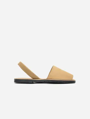 Rambu Women's Vegan Suede Menorcan Sandals | Taupe