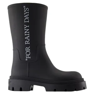 Reboot Rainy Days Sneakers - OFF WHITE - Leather - Black