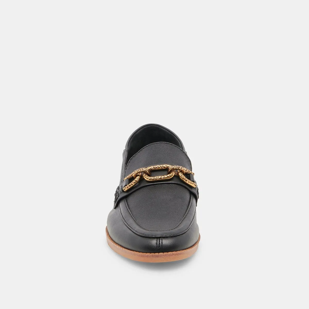 REIGN FLATS BLACK LEATHER