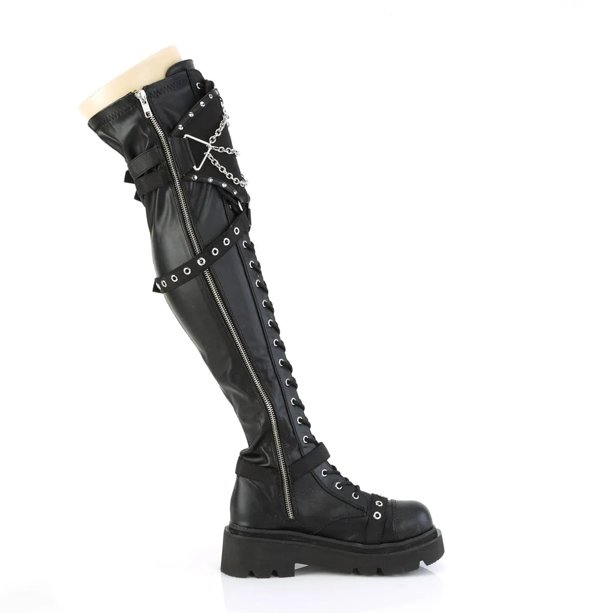 RENEGADE-320 Black Stretch Vegan Leather