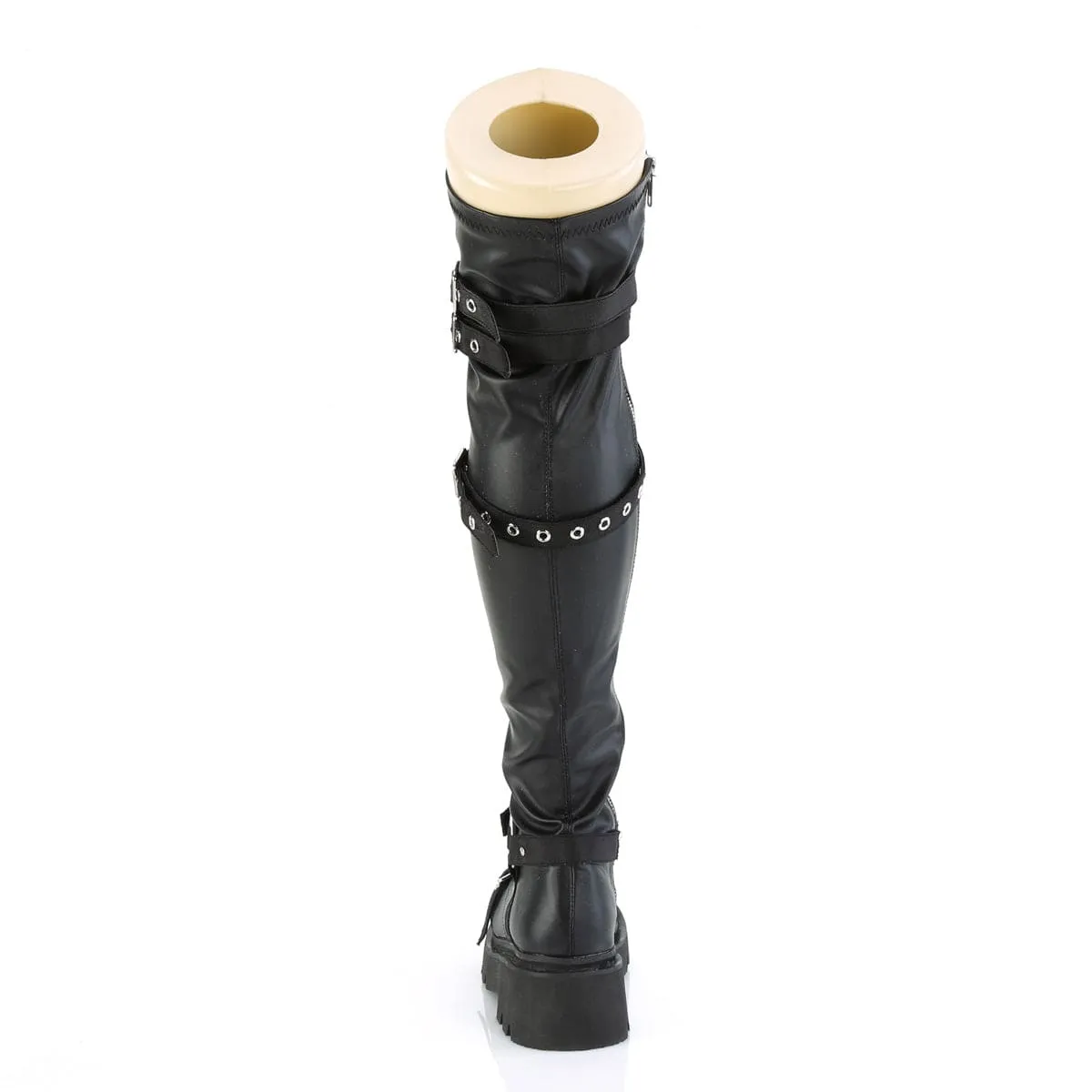 RENEGADE-320 Black Stretch Vegan Leather