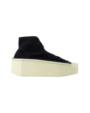 Renga Hi Sneakers - Y-3 - Leather - Black/White
