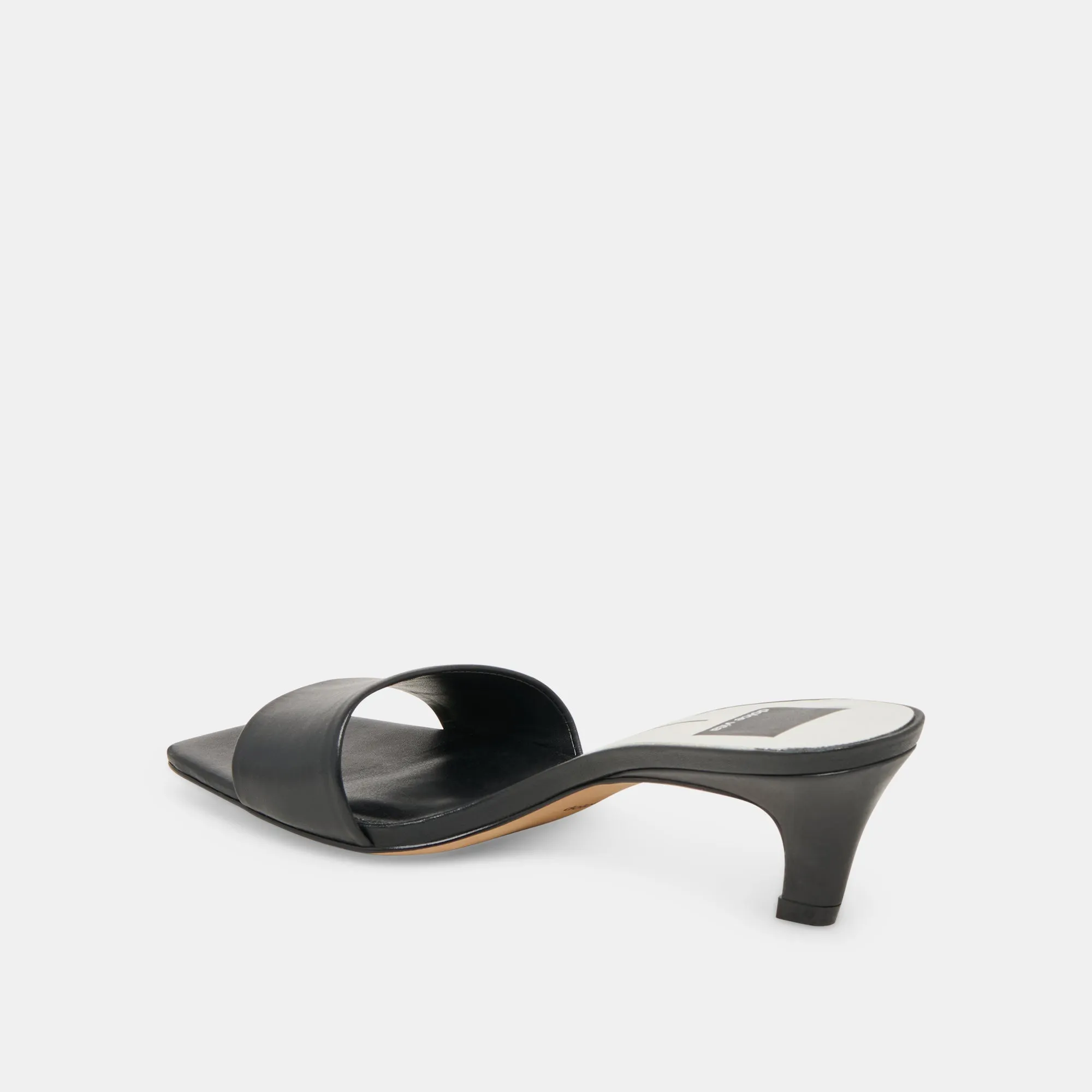 REXA HEELS BLACK LEATHER