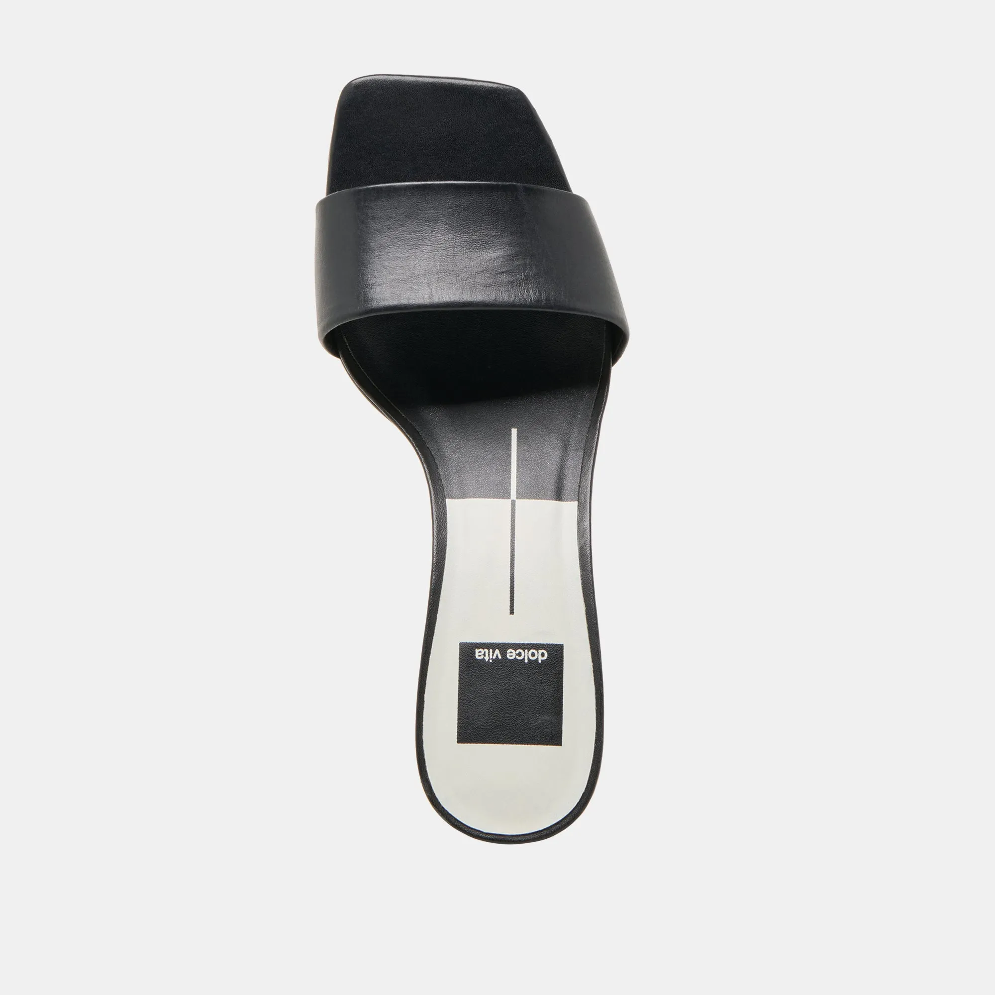 REXA HEELS BLACK LEATHER