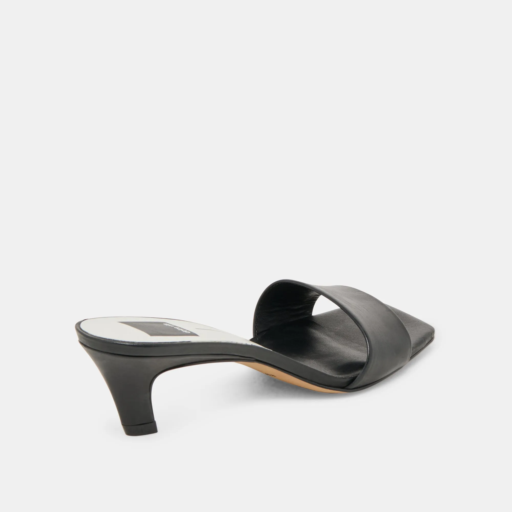 REXA HEELS BLACK LEATHER