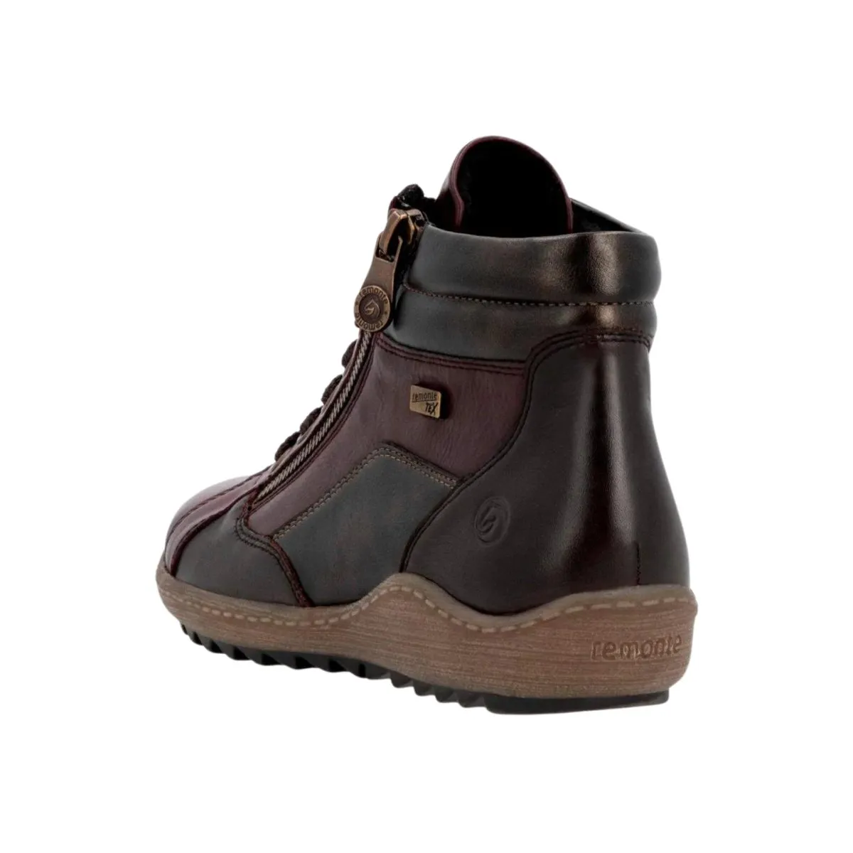 Rieker Women's R1458-35 Wine/Antique Leather