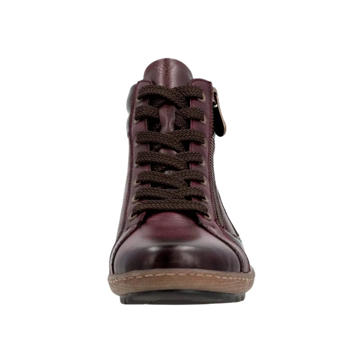 Rieker Women's R1458-35 Wine/Antique Leather