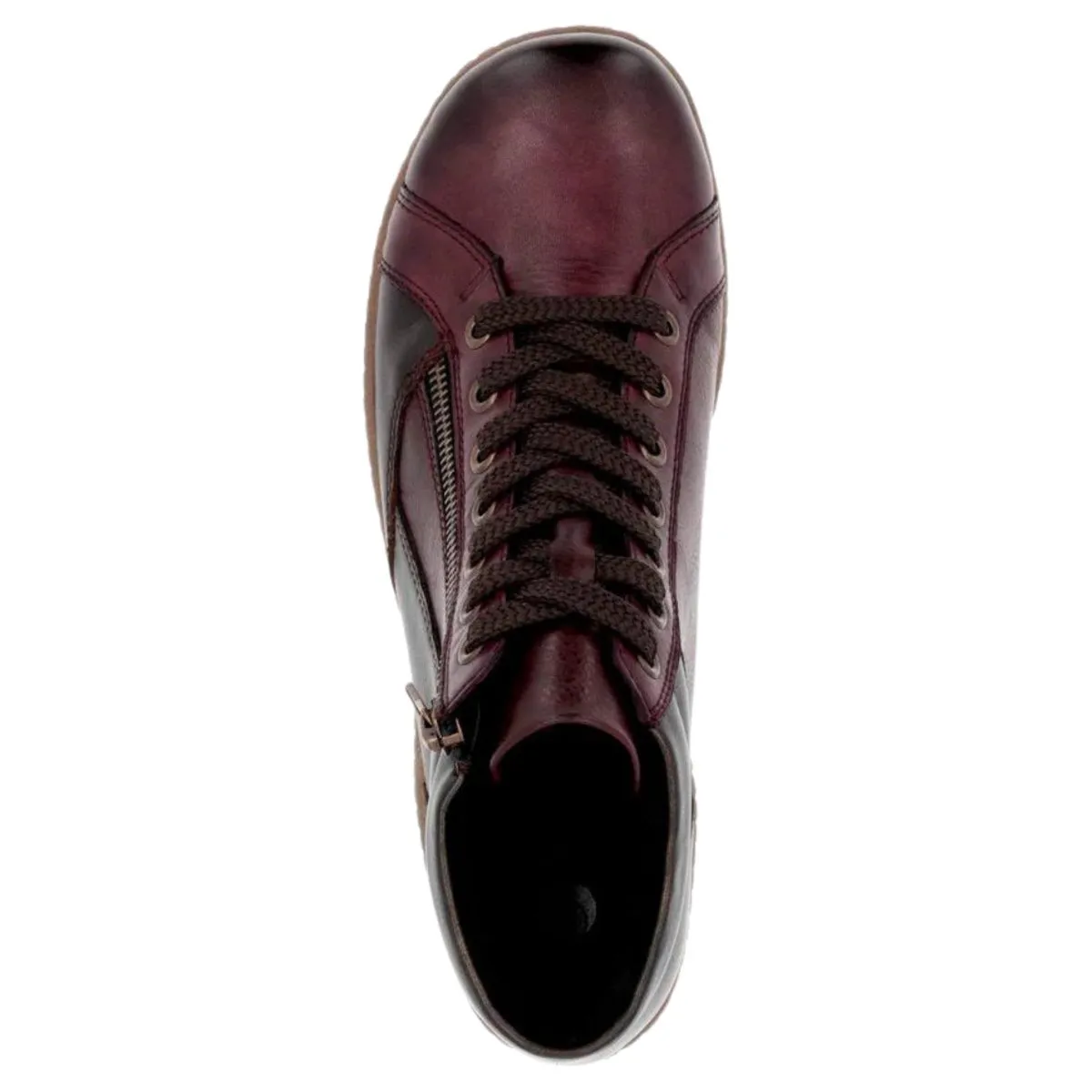 Rieker Women's R1458-35 Wine/Antique Leather