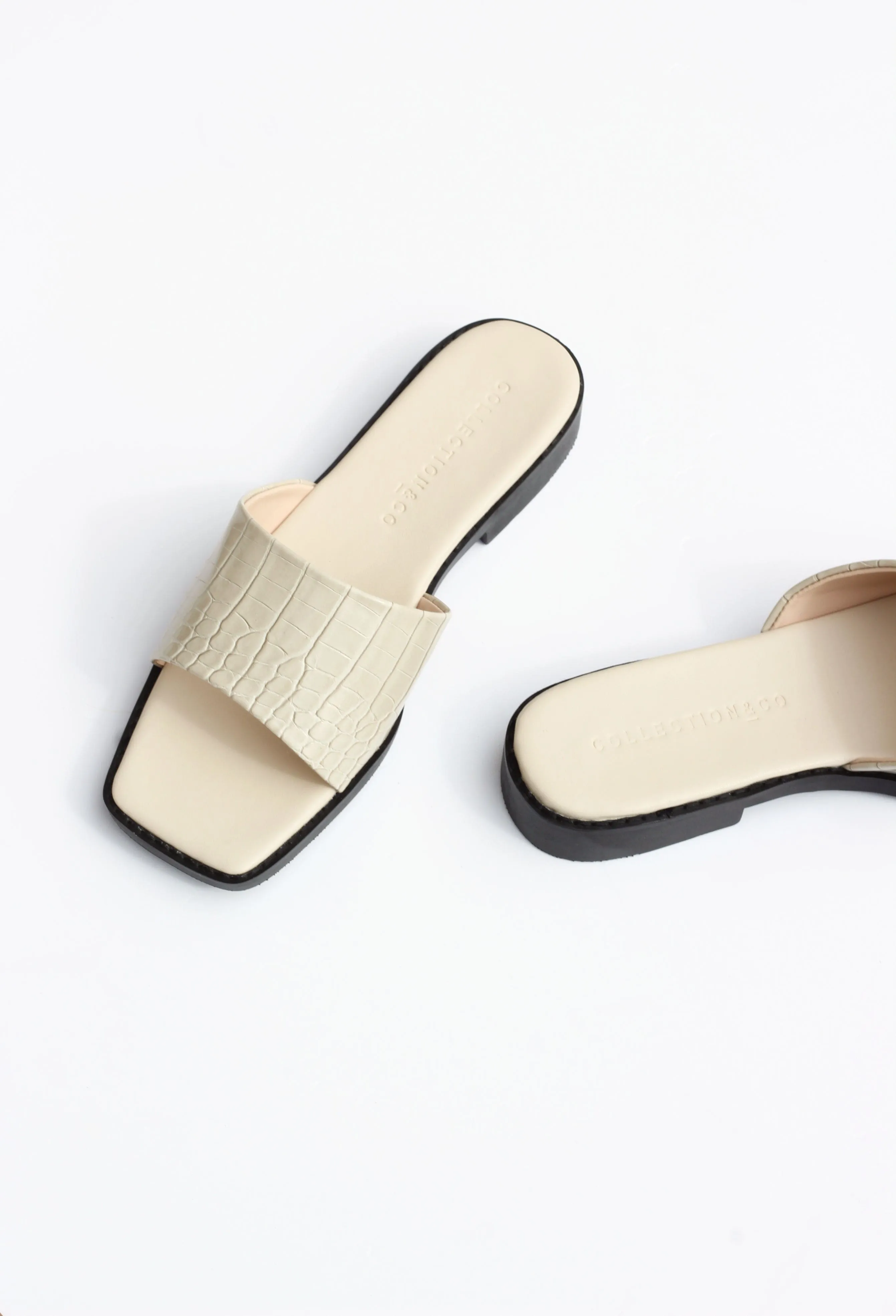 Romi Up-Cycled Vegan Leather Sandals | Cream