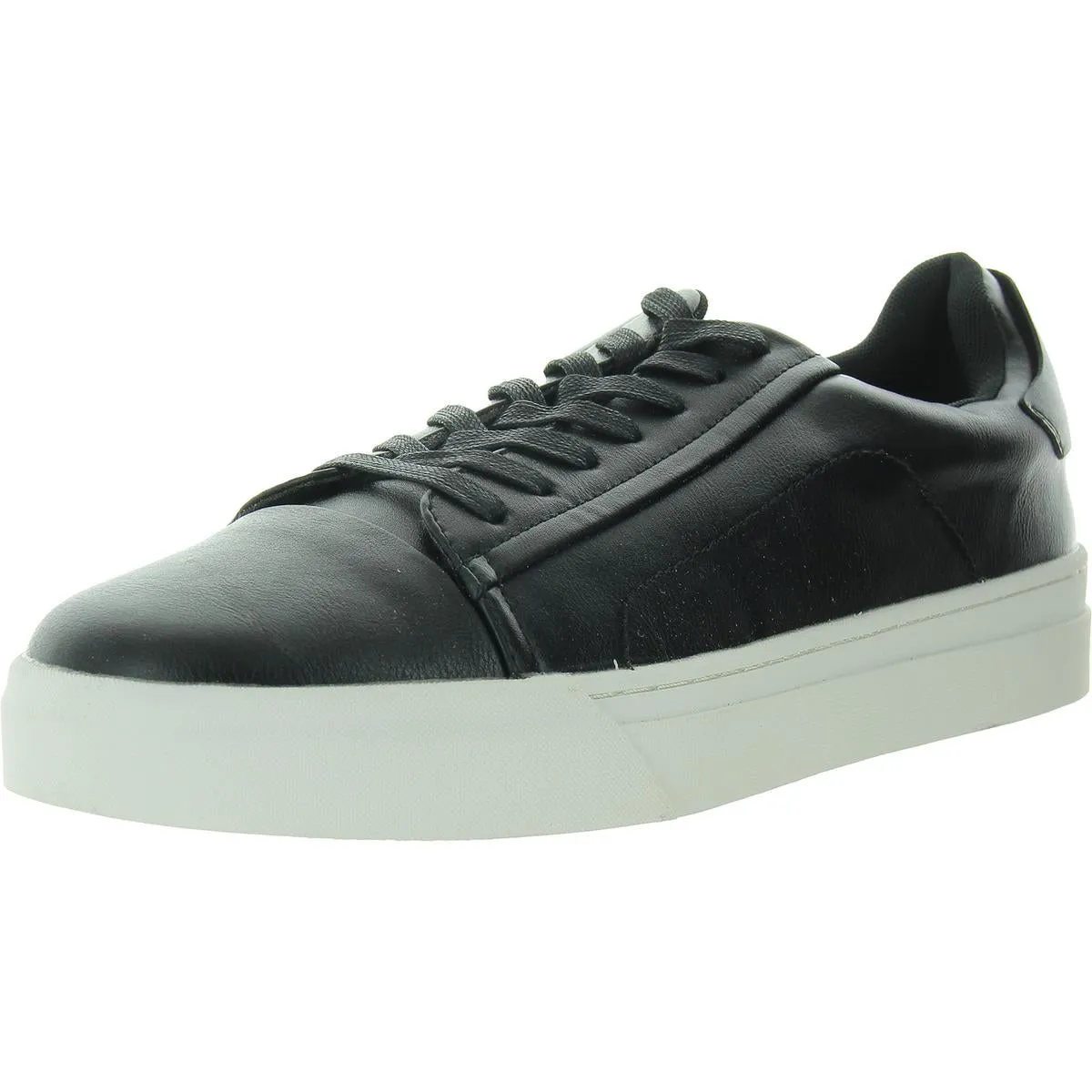 Salem Mens Lace-Up Faux Leather Casual And Fashion Sneakers