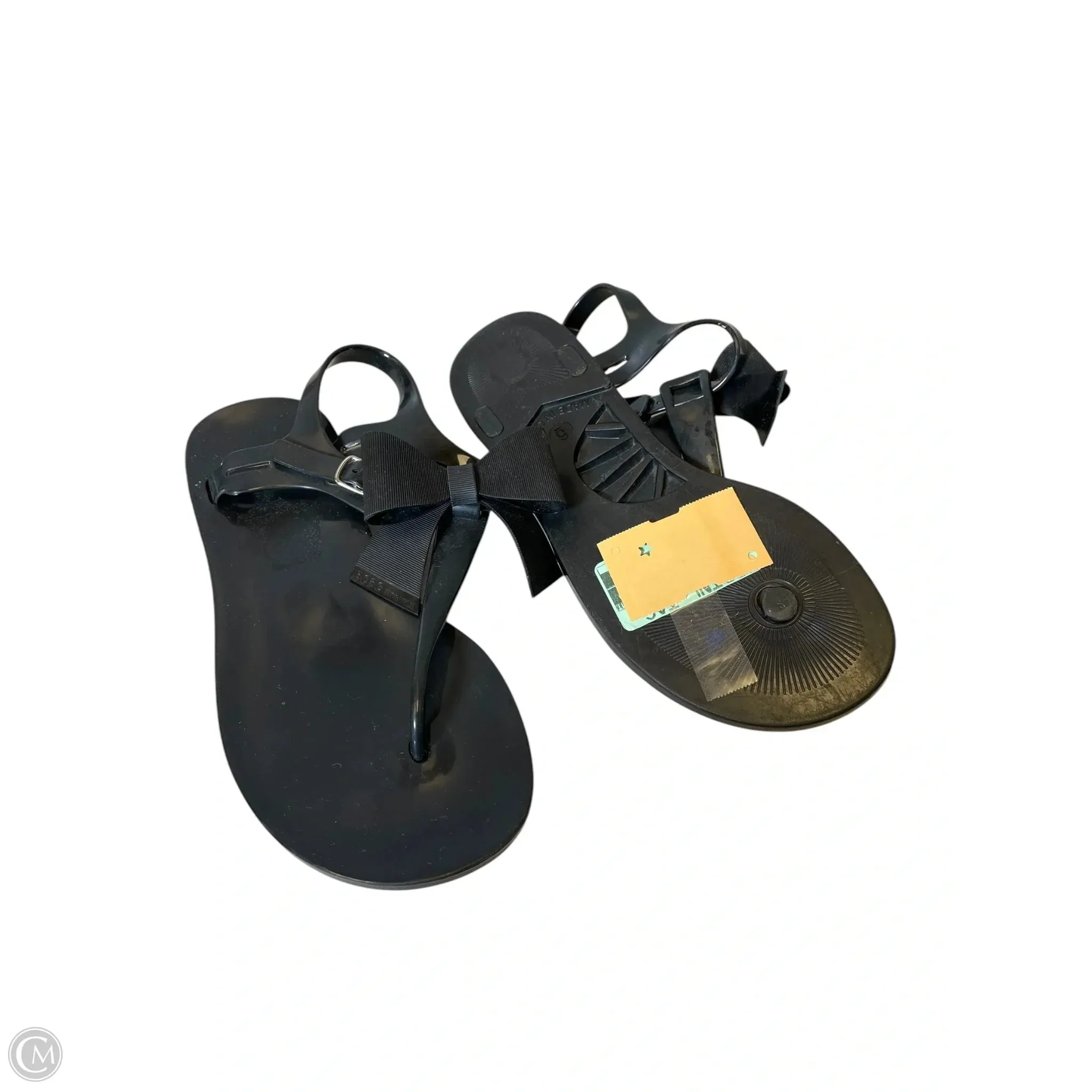 Sandals Flats By Bcbg In Black, Size: 6