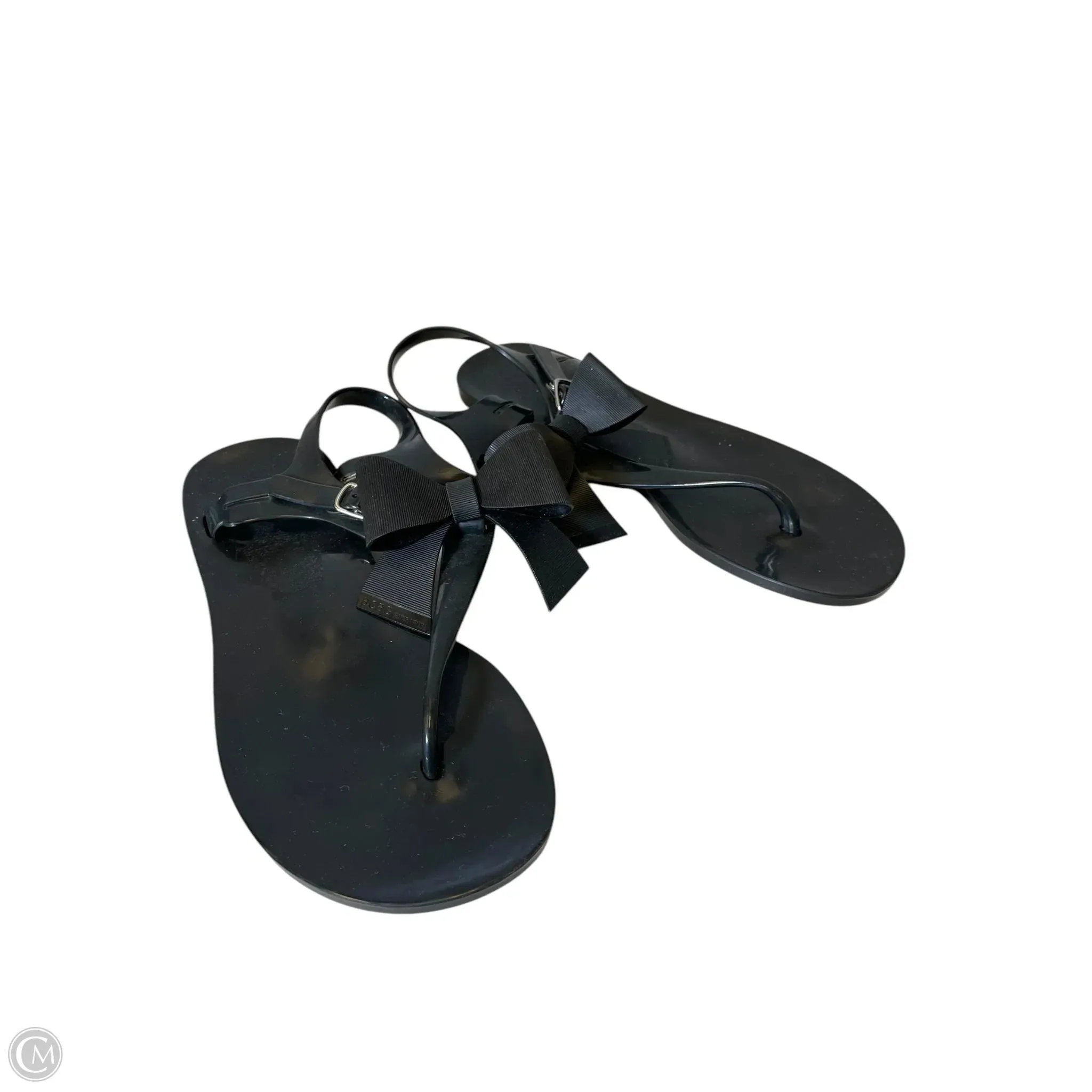 Sandals Flats By Bcbg In Black, Size: 6