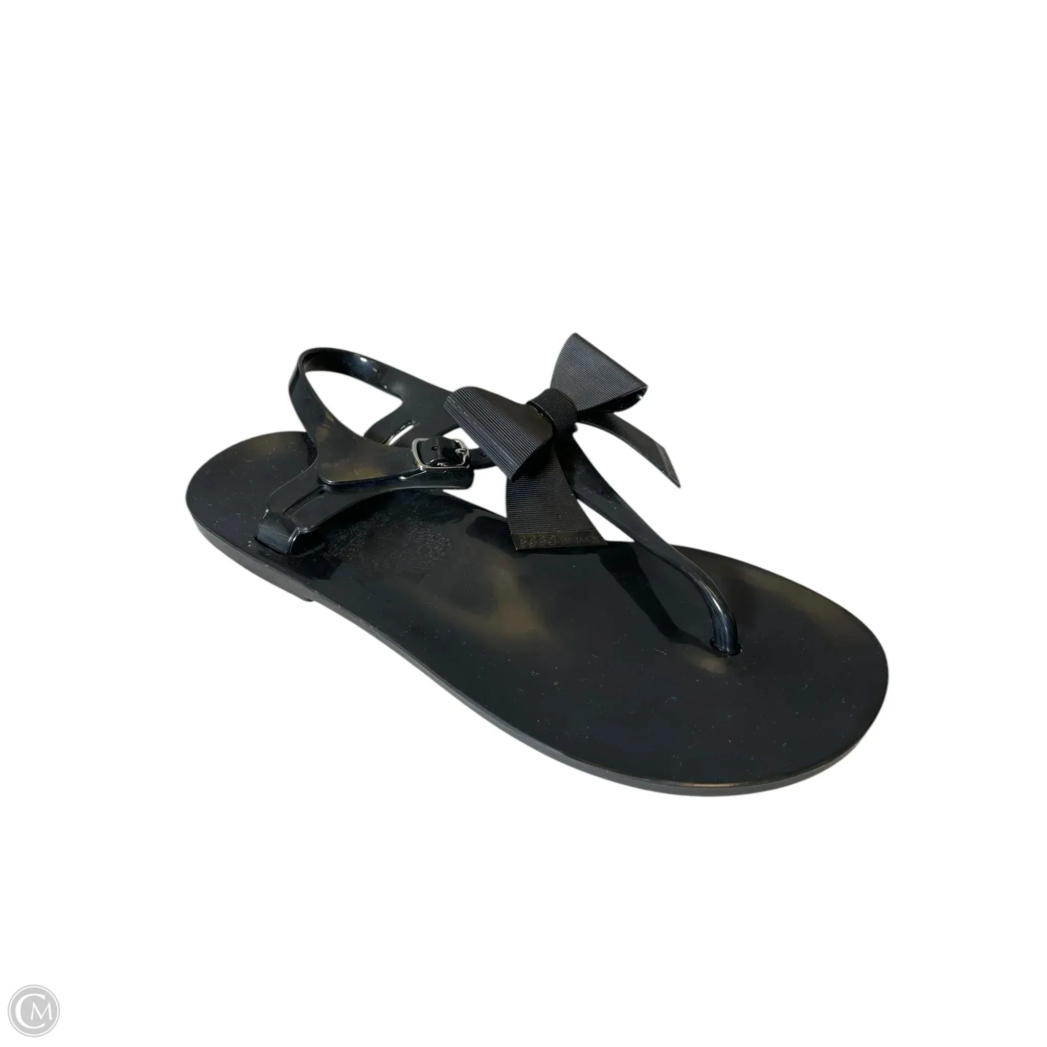 Sandals Flats By Bcbg In Black, Size: 6