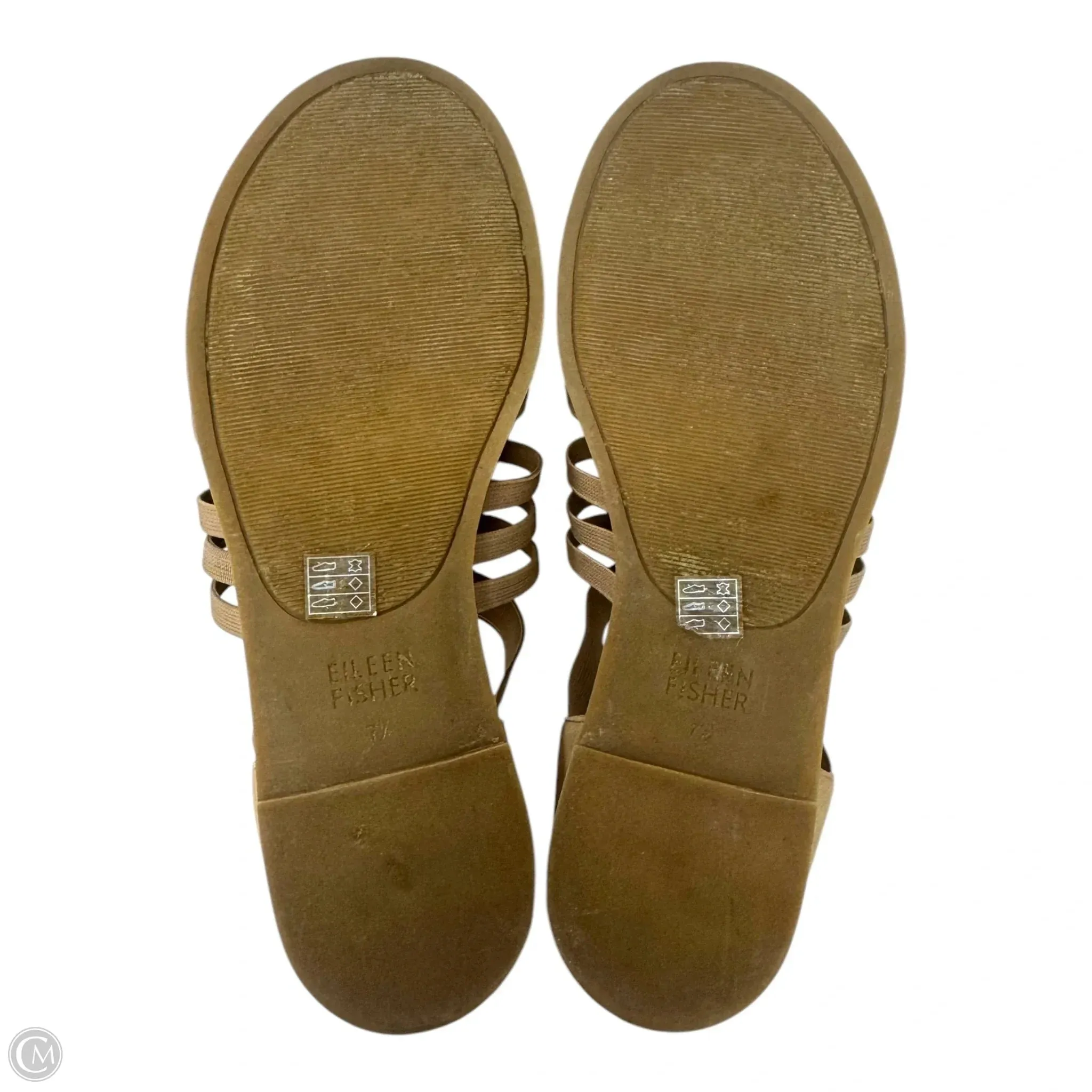 Sandals Flats By Eileen Fisher In Tan, Size: 7.5