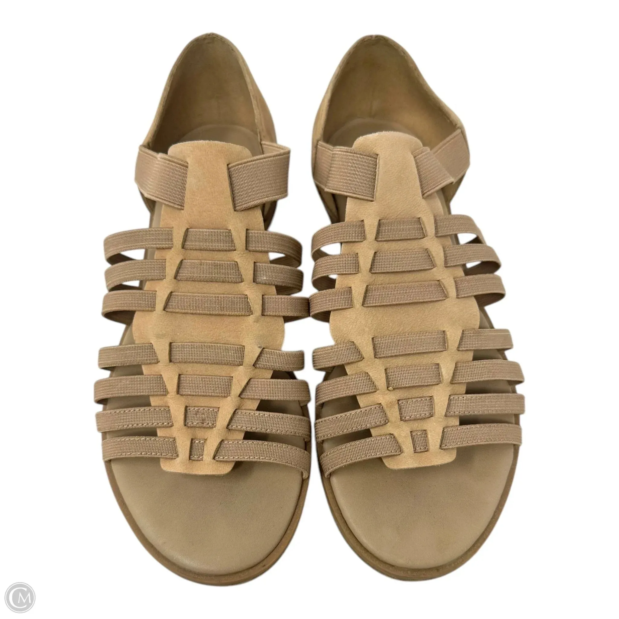 Sandals Flats By Eileen Fisher In Tan, Size: 7.5