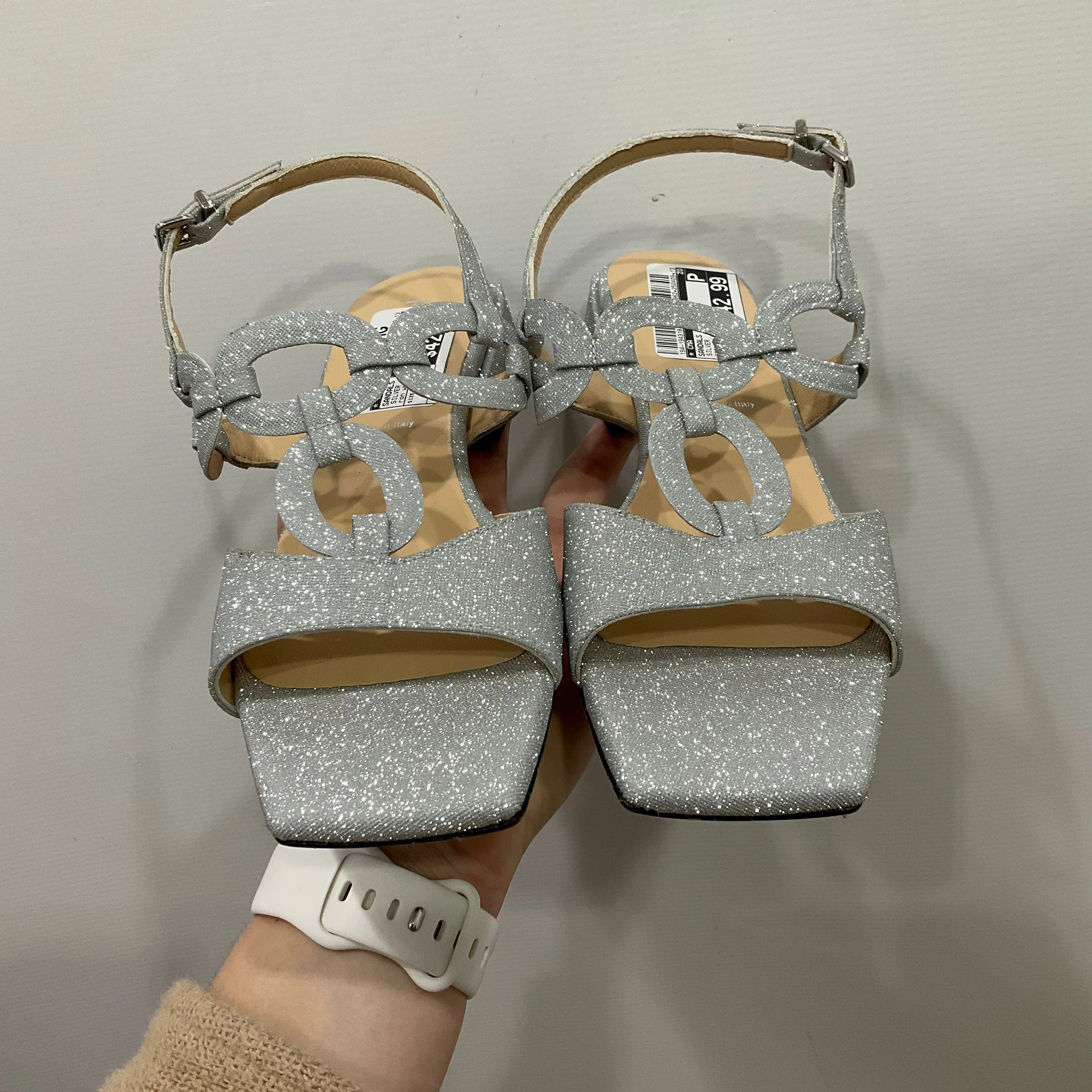 SANDALS FLATS by Ron White In SILVER, Size: 7
