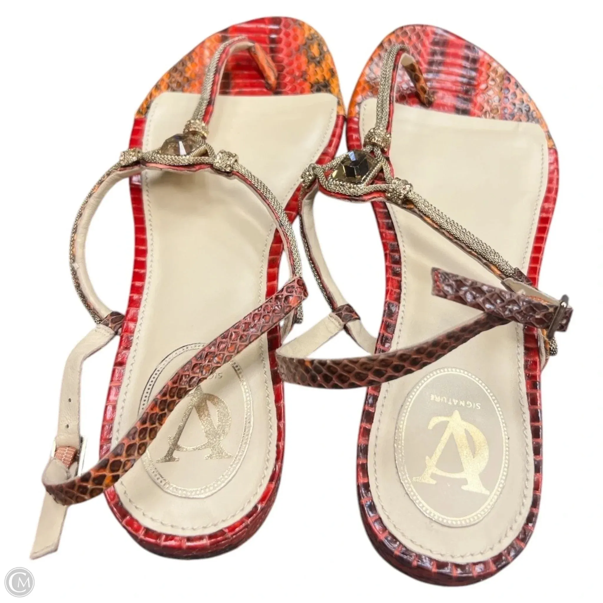 Sandals Flats By Vince Camuto In Orange, Size: 9