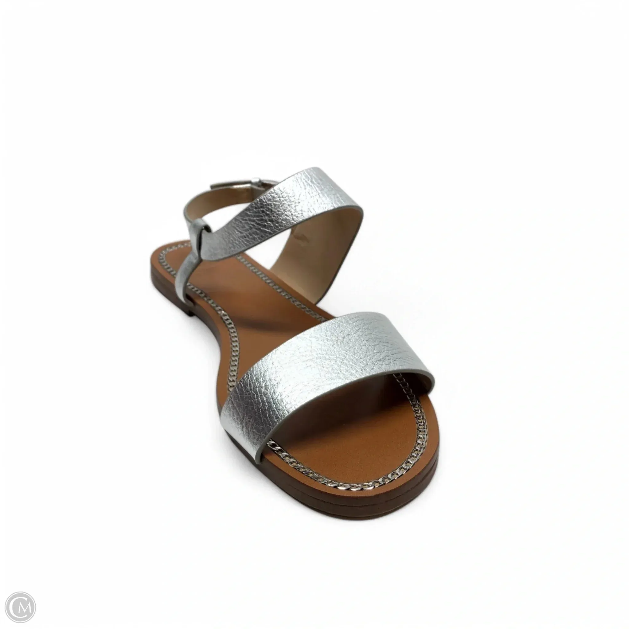 Sandals Flats By Vince Camuto In Silver, Size: 10