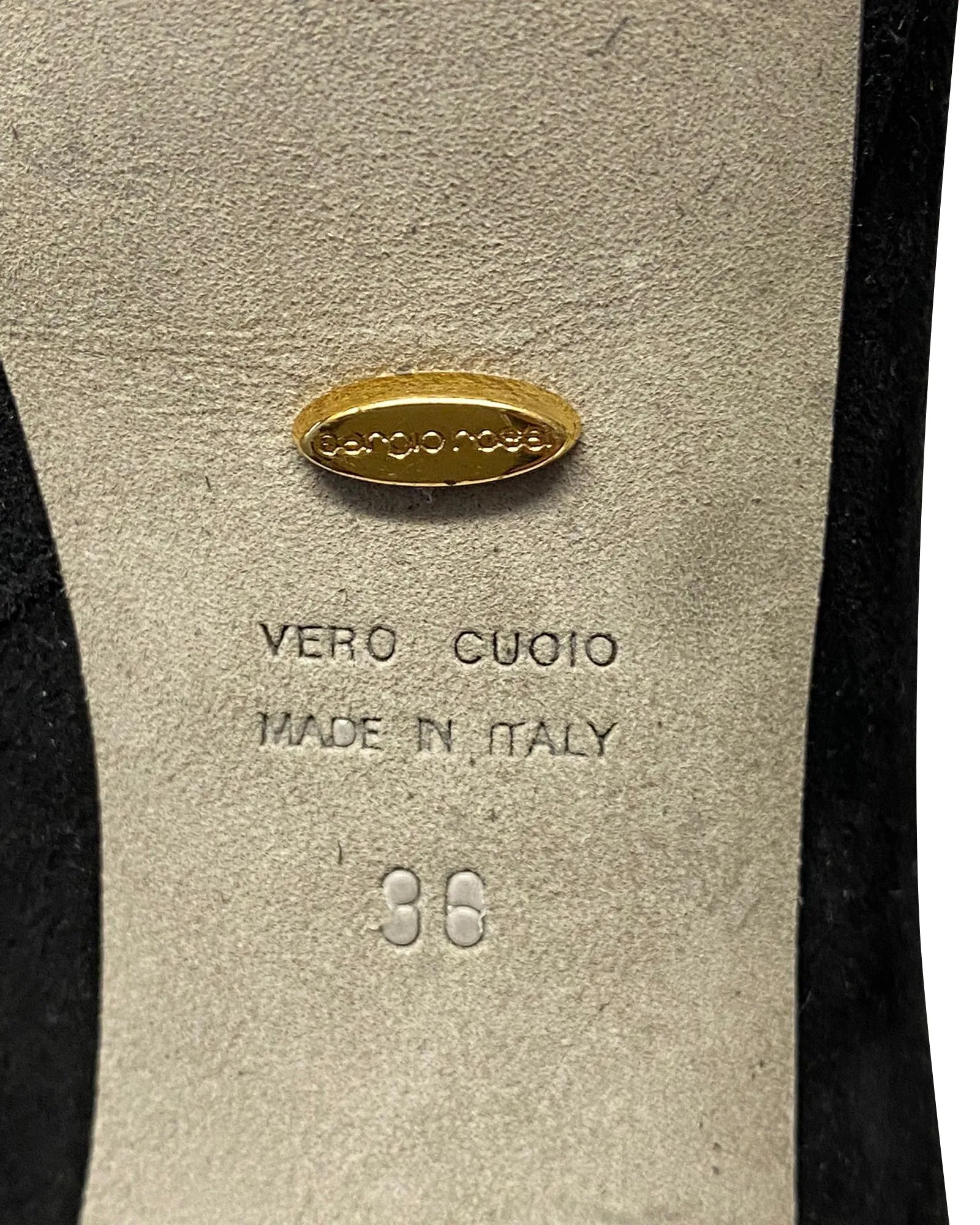 Sergio Rossi Embellished Ankle Bootie in Black Suede