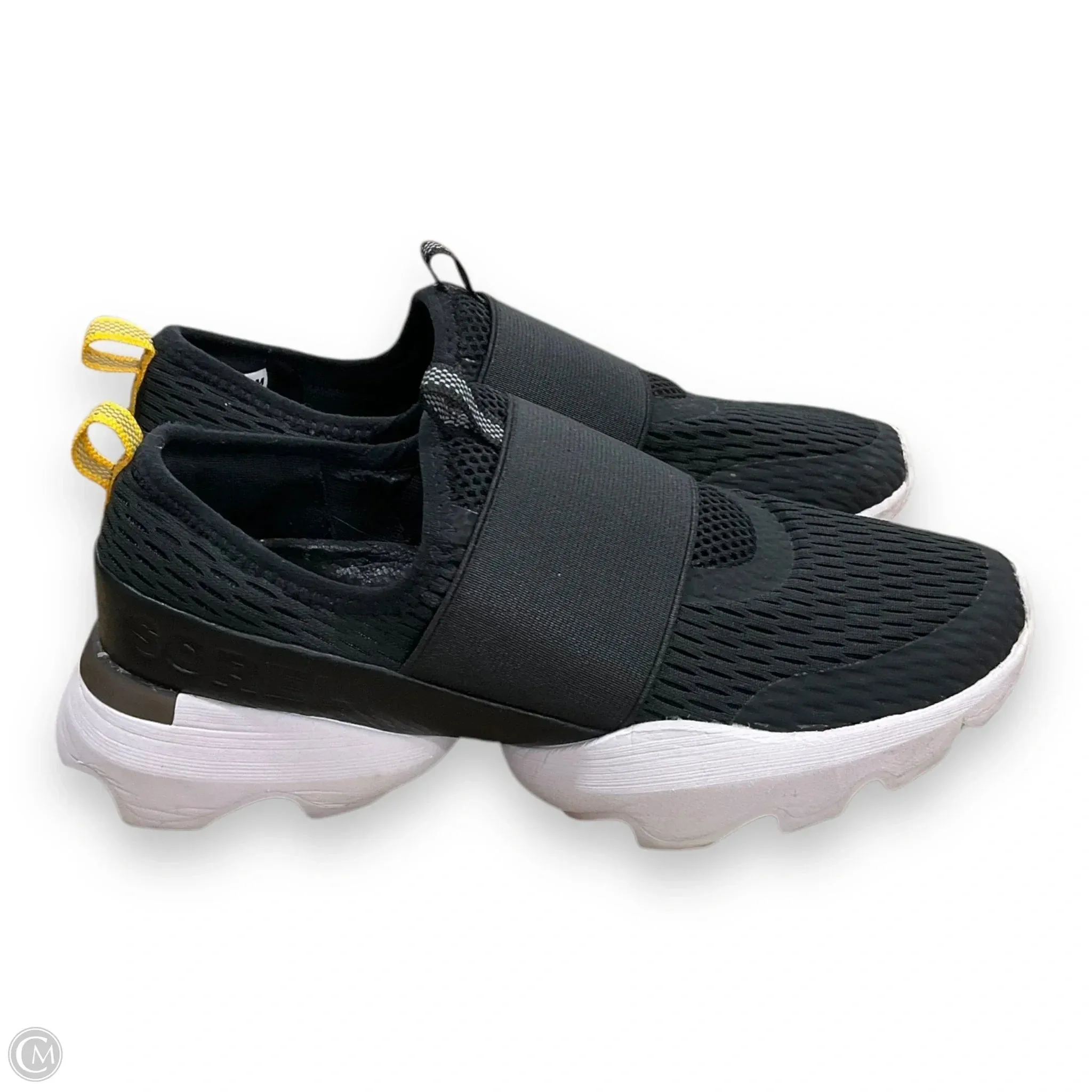 Shoes Athletic By Sorel In Black & White, Size: 6.5