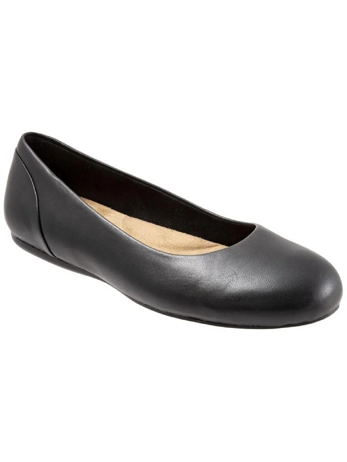 Sonoma Womens Leather Padded Insole Ballet Flats