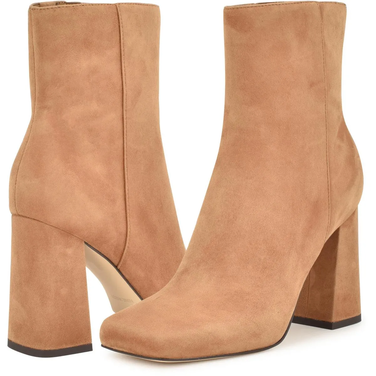 Spice Womens Suede Square Toe Mid-Calf Boots
