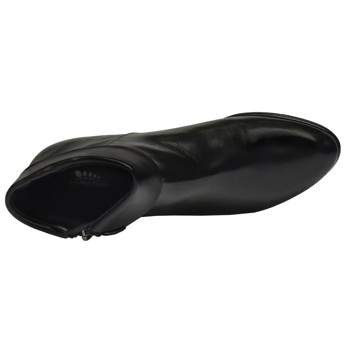 Spring Step Women's Stockholm Black Leather