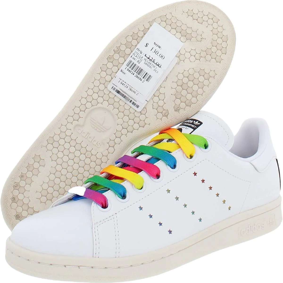Stan Smith Womens Faux Leather Lace Up Casual and Fashion Sneakers