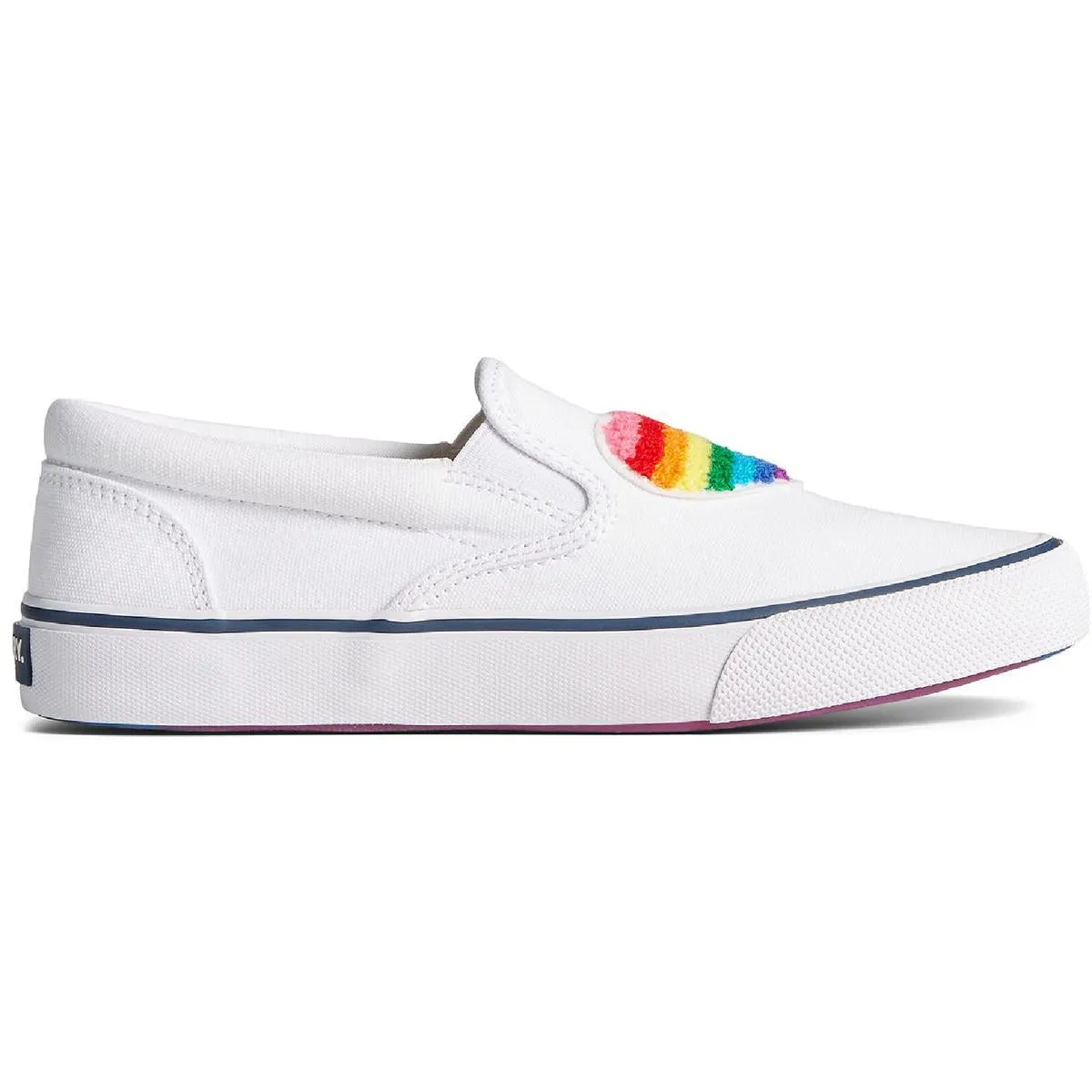 Striper II Pride Mens Canvas Slip On Casual and Fashion Sneakers