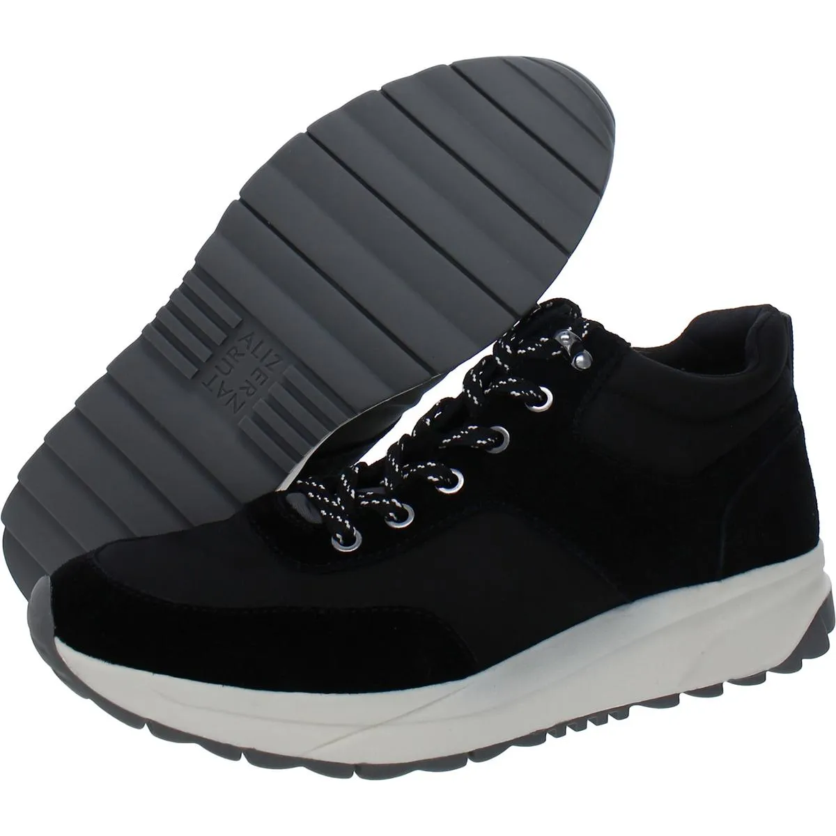 Sullivan Womens Suede Water Repellent Casual and Fashion Sneakers