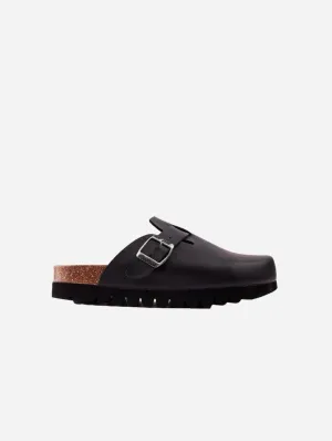 Taro Women's Footbed Vegan Sandals | Black