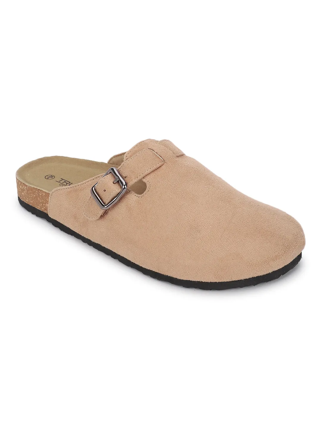 Taupe Suede Cork-Latex Soft Footbed Flats (TC-100506-TAU)