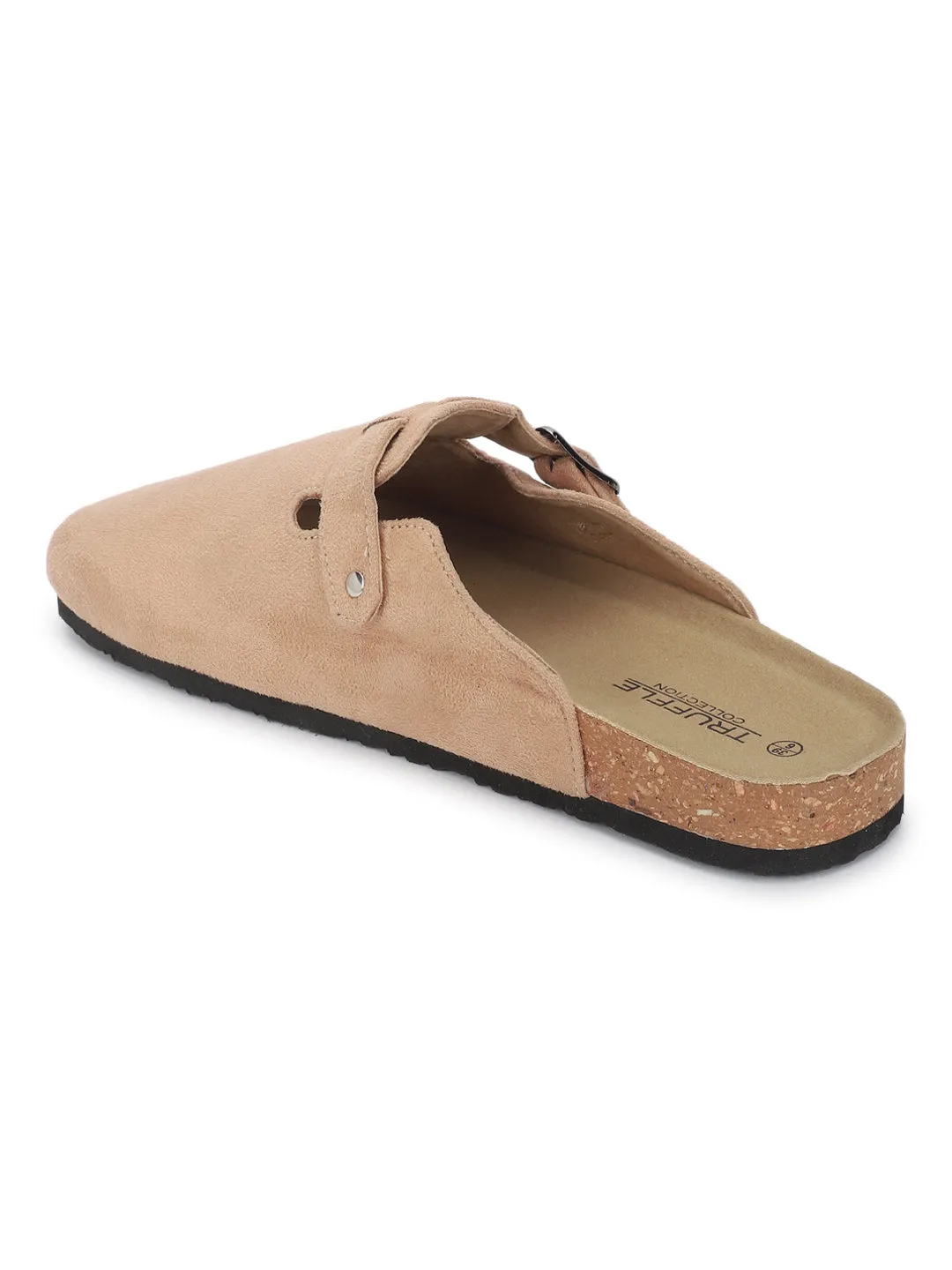 Taupe Suede Cork-Latex Soft Footbed Flats (TC-100506-TAU)