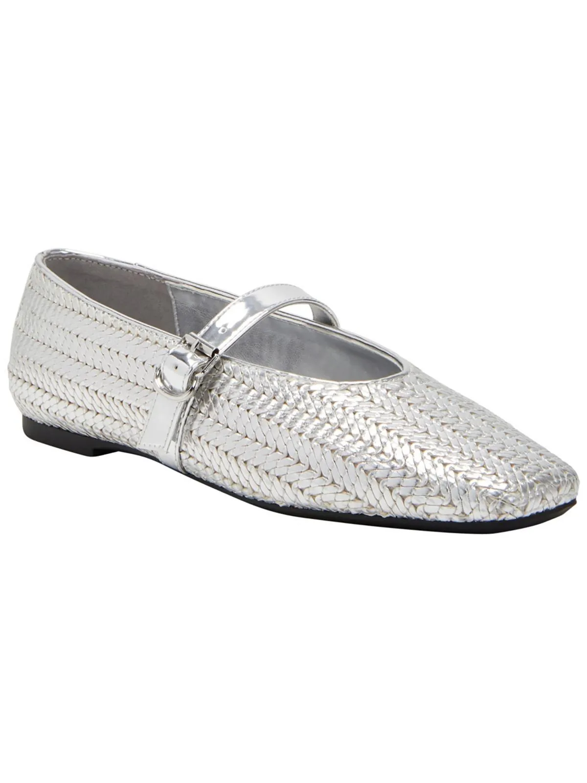 The Evie Mary Jane Womens Metallic Snakeskin Mary Janes