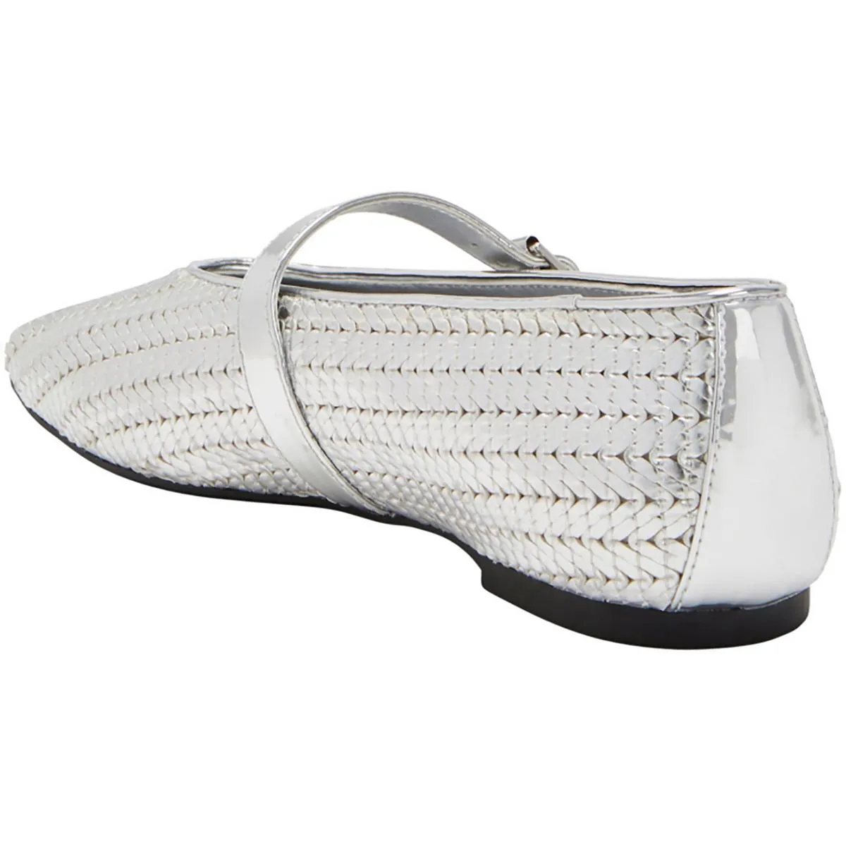 The Evie Mary Jane Womens Metallic Snakeskin Mary Janes
