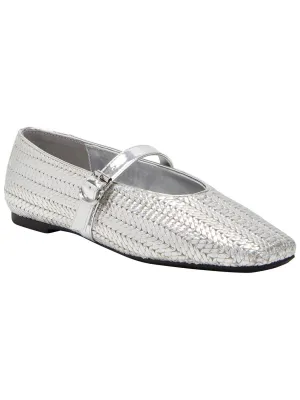 The Evie Mary Jane Womens Metallic Snakeskin Mary Janes
