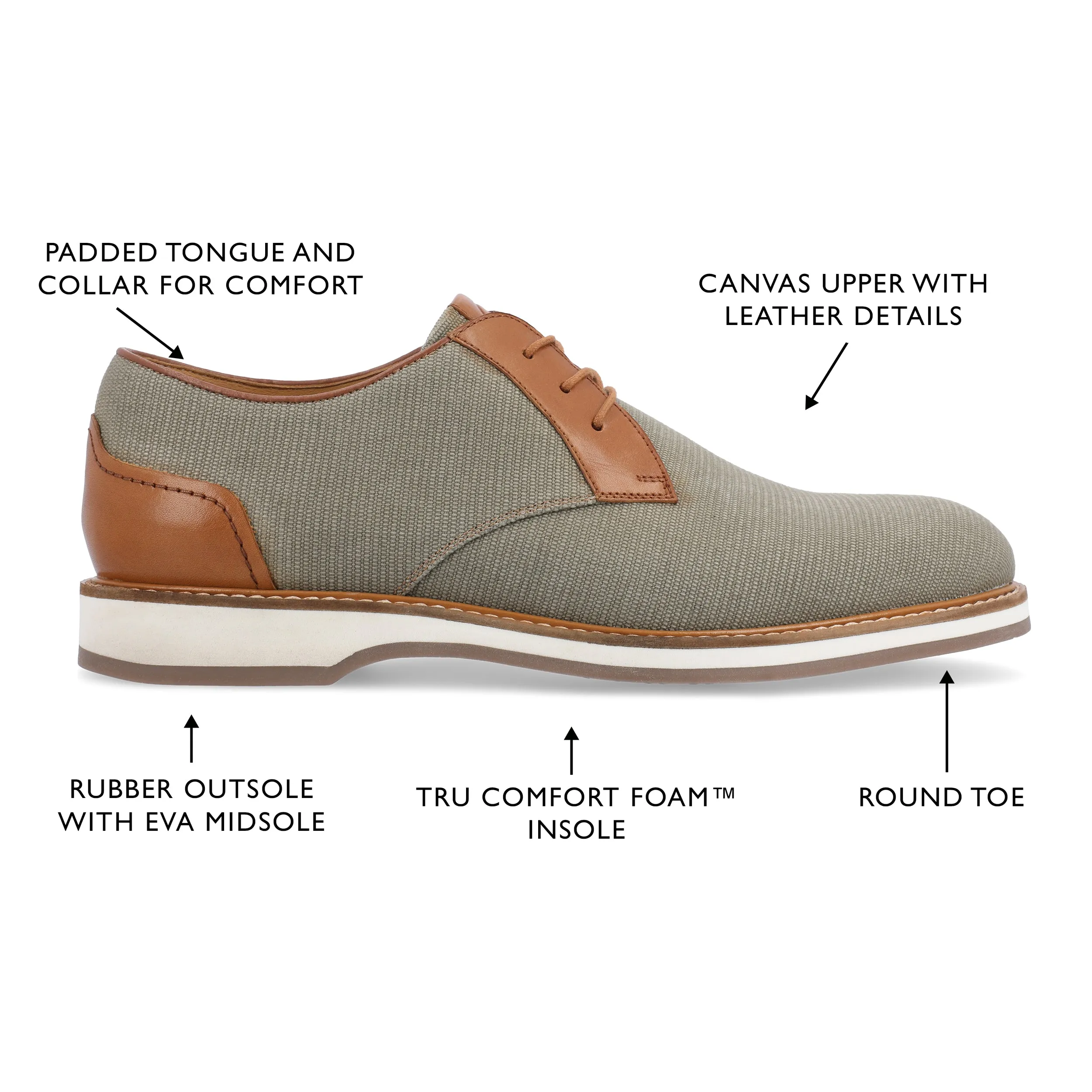 Thomas & Vine Taggert Plain Toe Derby