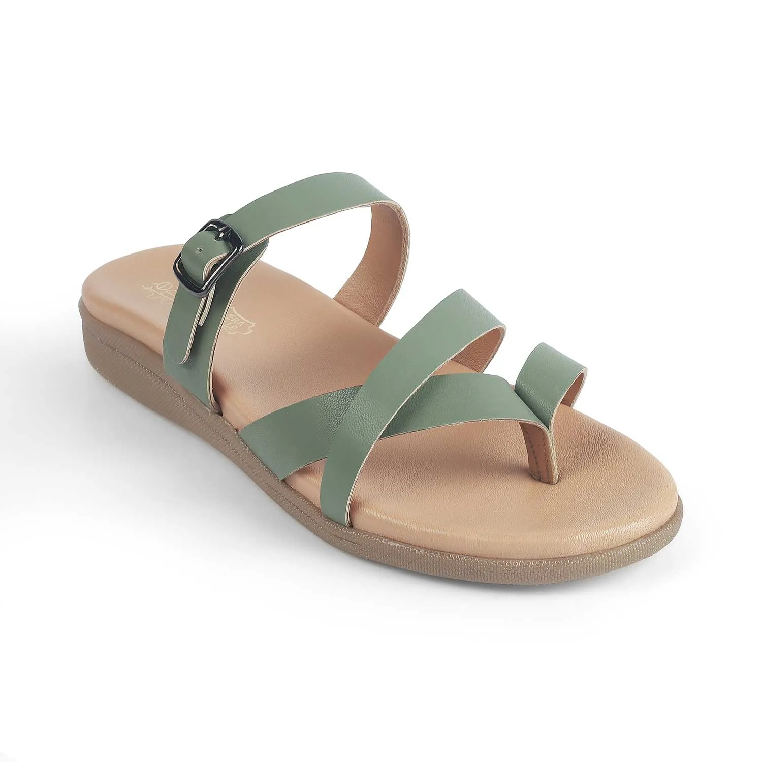 Tresmode Mos Green Women's Casual Flats