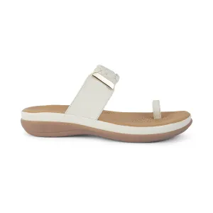 Tresmode Rauma White Women's Casual Platform Flats